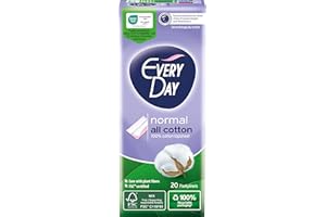 EVERY DAY EveryDay All Cotton - Salvaslip normal, filtrante, 100% algodón, 20 unidades