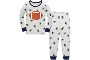 LANGUBABY Jungen Schlafanzug Dinosaurier Kinder Nachtwäsche Langarm Baumwolle Winter Weihnachten Pyjama Set Größe 92-152, 1-12 Jahre