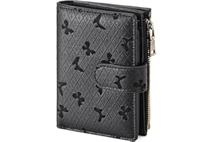 GAEKEAO Portafoglio Donna Piccolo, Porta Carte di Credito con Cerniera Grande Capacité Portamonete Donna con Protezione RFID, Borsellino Donna, Portafogli Regalo Donna