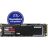 Samsung 980 PRO M.2 NVMe SSD (MZ-V8P1T0BW), 1 TB, PCIe 4.0, 7.000 MB/s Lesen, 5.000 MB/s Schreiben, Internes Solid State Driv