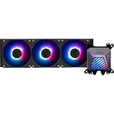 MSI MAG CORELIQUID A15 360 - مبرد سائل لوحدة المعالجة المركزية AIO ARGB - مشعاع 360 مم - LGA 1851 جاهز - مراوح ARGB PWM ثلاثية 120 مم، أسود