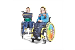 ‎MY ADD ON MyBlanket, wind- und wasserdichte Rollstuhl Decke mit Fleece Futter, warme Beinschutzdecke für Rollstuhl, Regenschutz einfach umgelegt ohne aufzustehen, Nachtblau