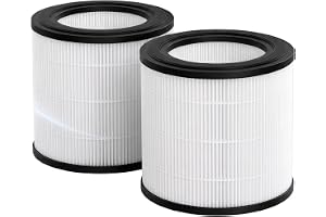 2 st FY0611/30 ersättningsfilter för Philips 600-serien luftrenare, kompatibel med AC0650 och AC0651, HEPA Air Purifier filter för allergier, pollen och kvalster