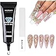MUSILAN Nail Rhinestone Glue,Gel Nail Glue for Rhinestones for 3D Nails Super Strong Rhinestone Glue for Nail Beads Stickers Stones Crystals Diamond Art Jewels 3D Decorations Nails Tools,Cured Need