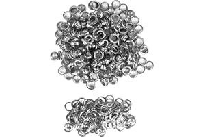HO2NLE Lot de 300 œillets pour bâche, 10 mm, œillets de 2/5", pour bâche, Grommet, kit d'outils compatibles avec pince à œillets, œillets inoxydables pour cuir, tissu, bâche, papier, rideau, bâche de