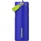 STANLEY 1913 Flip Straw i&ccedil;ecek şişesi, 0,47 l, kobalt a&ccedil;ık yeşil | 8 saat soğutur. - 40 saat. Buz soğutmalı, sızdırmaz, BPA i
