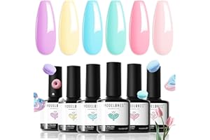 modelones Półtrwały Lakier do Paznokci Pastel Pink Soak Off UV LED Nail Polish, Półtrwały żelowy Lakier do Paznokci UV, żelowy Lakier do Paznokci z Pudełkiem Prezentowym na do Manicure Paznokci
