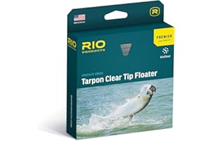 RIO Products Premier Tarpon Clear Tip Floater, Saltwater Fly Line, Low Stretch Specialty Series