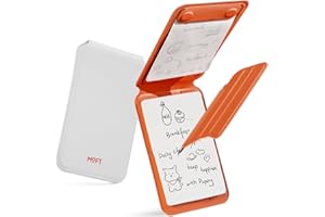 MOFT Magnetyczny stojak na notatnik, kompatybilny z Magsafe, zatrzaskowy pionowy notatnik z klapką, zawiera dwa rodzaje notatników i magnetycznego niewidocznego długopisu, Misty Cove + Sunrise (MOVAS)