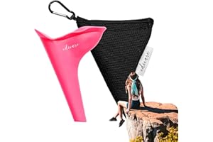 Edicare, Urinario Portátil Mujer, Orinal Femenino, Embudo para Orinar de Pie, Reutilizable, Plegable, Práctico y Cómodo, Viajes, Embarazadas, Uso al Aire Libre