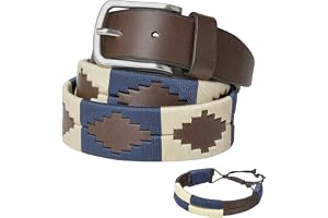 PELPE Unisex Polo Belt Black - Hög kvalitet - Handgjord - Läderbä med presentask - Med syremmar