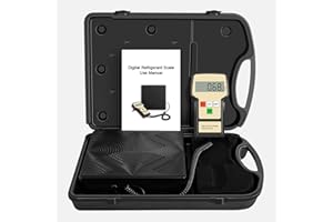 THERM LA MODE Báscula Electrónica De Refrigerante 100KG Inalámbrica De Carga Para Hvac Caja Portátil Con Cable Remoto Portátil, Estuche de transporte incluido，apta para la carga y el reciclaje de R32 y R454B