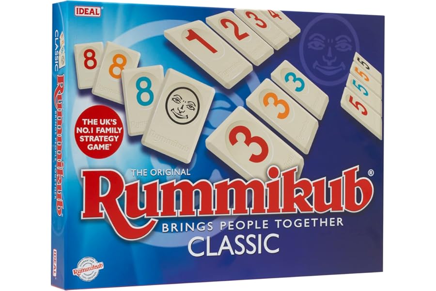 Rummikub | IDEAL | Classic Game: Brings People Together | Family Strategy Games | For 2-4 Players | Ages 7+