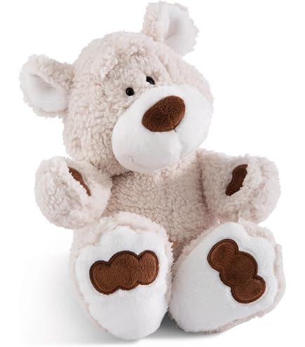Ours NICI Allongé 50 Cm - Marron Doré - Jouet Douillet Traditionnel
