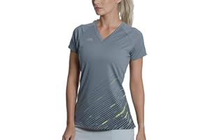 GYM AESTHETICS Sportshirt Damen Kurzarm Fitness Shirt Damen Sport Oberteile Damen Funktionsshirt Damen Atmungsaktiv Anti-schweiß Trainingsshirt Sportbekleidung Slim Fit Damen Tops Für Training