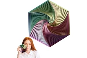 FUNTERY Fractal Fidget Hexagon, 2025 Neu Hexagon Spiral 3D-Druck Hexagon Cube Fidget Gear Spielzeug Spielzeug Super Hexagon Fidget Toy Perfekt für Stress und Angst für Erwachsene