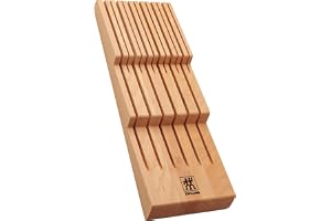 ZWILLING knivställ för lådor, lådinsats, för 12 knivar, 41 x 15,5 x 4,8 cm, bokträ