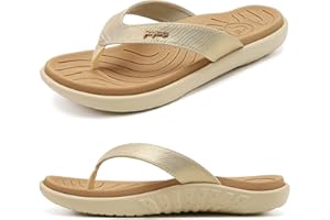 jiajiale Infradito Donna Moda Ortopediche Estive Comode Pelle Supporto Arco Plantare Flip Flop Doccia Spiaggia Piscina Aperte Mare Leggere Eleganti Ciabatte Antiscivolo Gomma Suole
