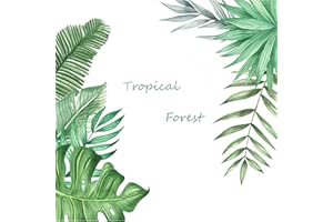 Nivofu, Autocollant Mural Plante Verte, Amovible Imperméable Grande Sticker Mural Plante Tropicale,Bricolage Décoration murale pour Chambre à Coucher,Salon,Salle de Classe,Bureaux,Décoration Maison