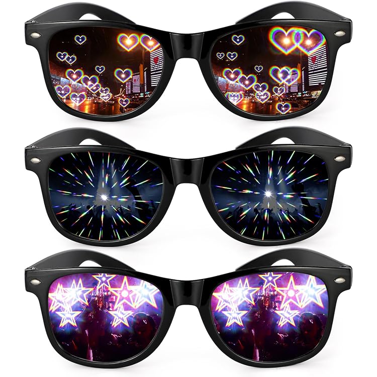Lunettes De Soleil Cœur Sans Monture - 8/16/24 Paires - Couleurs Bonbon Transparentes - Pour Fête