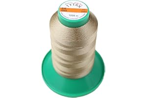 ‎TUKAN-TEX Tukan-tex Nähgarn Tytan 60 E 100% Polyester Ledergarn (1000meter) Leather Nähgarnset (Capuccino 2555)