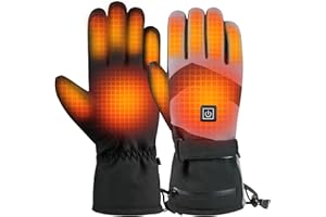 IHEAT Heated Gloves for Men Women, Rechargeable 7.4V 3000mAh Battery Electric Heating Gloves, Hand Warmer for Motorcycle Riding Cycling Fishing Ski Hiking