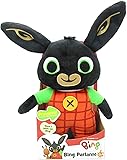 Bing 33cm Talking Plush Toy Bing Character Press Button and Will Say His Favorite Phrases For Kids From 0 Months, BNG02000 Precious Toys