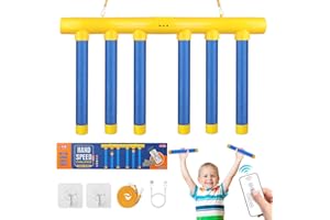 Vicloon Interaktywna zabawka, gra na łapacze, interaktywna gra dla dzieci, wielofunkcyjna gra reakcyjna z opadającymi kijami, gra koordynacyjna ręka oko, pilot zdalnego sterowania, żółta