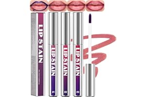 KTOULER Lip Liner Stain Set,Peel off Lip Stain Long Lasting Waterproof,Peel Off Lip Liner Tattoo Nude Red Pink Velvet Matte Lip Stains for Women (3 Colors, 1 count (Pack of 3))