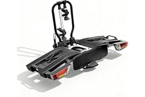 GENERIC Foldable bike rack that can accommodate 2/3 bicycles, with a capacity of 150LBS, a car bike rack with handles and transport wheels, suitable for storing electric bicycles and bulky (2-bikes)