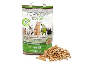 BPS(R) BPS 8L Lecho Higienico Virutas de Madera para Mascotas Serrín para Gato Animales Pequeños Hámster Conejo Loro Ardilla Erizo (Modelo 2) BPS-00103