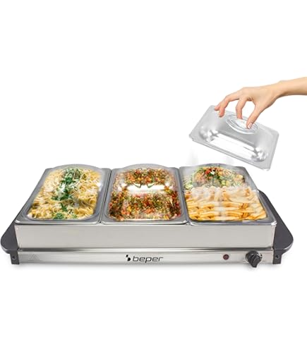 Elektrischer Speisewärmer 9L Edelstahl - Buffetwärmer Mit Digital-Temperaturregelung
