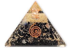 ‎LAMARE LAMARE – Schwarze Turmalin-Orgonit-Pyramide – Energieschutz und Harmonie in einem kraftvollen Amulett – Schutz vor negativer Energie – ausgeglichene Umgebung – 2,4 Zoll (61 mm ca.).