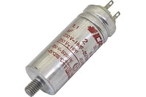 IT-TRONICS Anlaufkondensator Motorkondensator 2µF 250V 25x63mm Stecker 2,8x0,8mm ICAR 2uF