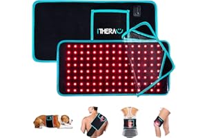 ‎I THERAU iTHERAU Rotlicht-Infrarotlampe hat 660(120pcs) & 850nm(240pcs) Wellenlänge Rotlicht-Wärmelampe zur Linderung von Gelenk-oder Rückenschmerzen,Muskelverspannungen-60w Nennleistung