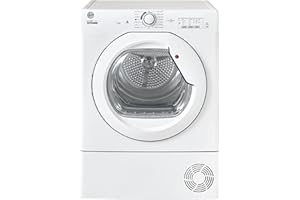 Hoover H-DRY 300 Freestanding Condenser Tumble Dryer, 8 Kg, Class B, NFC & hOn App, Advanced Care & Scan to Care, White, 59.6x60.7x85 cm - HLEC8LG-80