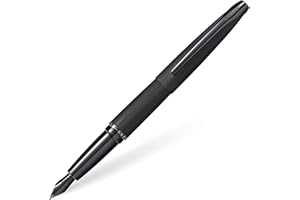 CROSS ATX - Penna Stilografica, tratto fine Nero metallizzato