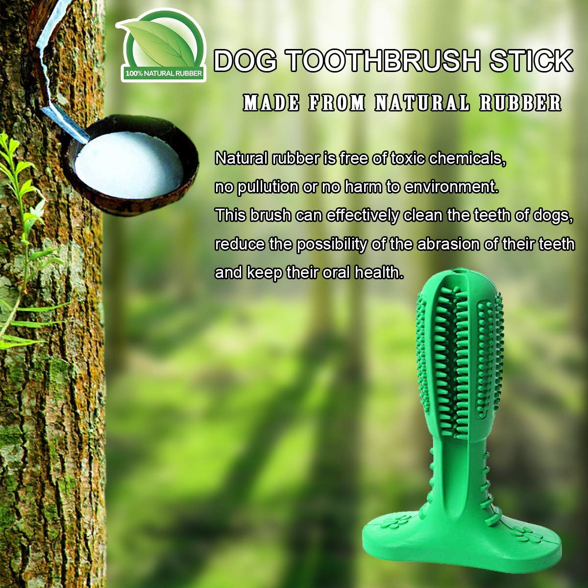 megade Dog Toothbrush, Brushing Stick, Dog Tooth Cleaning, NonToxic