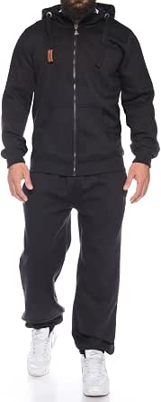 2-teiliger Herren Jogginganzug – Farbverlauf-Print, Kapuzenpulli & Jogginghose, Weiches Polyester-Fleece, Lässiger Streetwear-Look