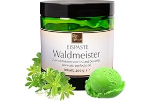 ‎EIS PERFECTO Waldmeister Eispaste Eis Aroma für Eis Desserts Getränke Pralinen Zum Verfeinern von Eis Tortencremes Getränke Kuchen Eiscreme Fruchtpaste Inhalt 250 g