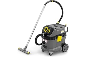 Kärcher Aspirador en seco y húmedo NT 30/1 Tact Te Basic M, Potencia: 1380 W, depósito de plástico: 30 l, Manguera de succión de 4 m, Boquilla para Suelos Secos y húmedos (300 mm), Toma del Equipo