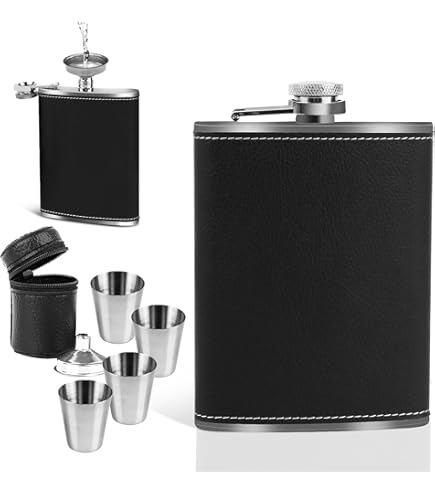 Fiaschetta Acciaio Inossidabile 110 Ml - Mini Borraccia Per Liquori, Ideale Per Viaggi, Regalo Elegante E Pratico - Foto 2