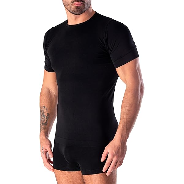 T-shirt Girocollo In Fresca Fibra Di Bamboo Armata Di Mare GT2254 - Foto 9