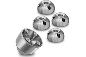 ADVENTURE XPERIENCE Écrous Antivol de Sécurité M6 M10 M12 - Écrou en Acier Inoxydable Avec 4 Trous (M6 Autobloquant, 4 Écrous, 1 Noix)