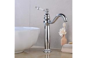360° Retro Badarmatur Nostalgie Wasserhahn YUNRUX Waschbecken Wasserhahn Einhebel Mischbatterie Waschtisch Armatur Waschtischarmatur Wasschbecken Einhandmischer Bad Faucet Wannen Armatur Badewanne