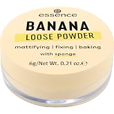 Essence BANANA Loose Powder, Mattifying, Fixing, Colour Concealer, Translucent, Matte (6 g)