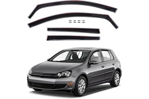 ‎J&J AUTOMOTIVE SCOUTT | GP Windabweiser Regenabweiser Passend Für Golf 6, Fließheck 2008-2013, Schwarz, Getönt, Set 4-Teilig, Aerodynamisch