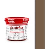 Ecedekor Ahşap Dolgu ve Tamir Macunu 200 gr Bardak &ndash; (Ceviz) &ndash; Mobilya, Parke, Masif ve Kaplama i&ccedil;in &Ccedil;atlak, &Ccedil;izik, Delik Ona