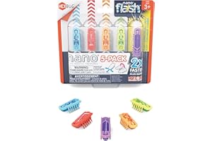 Hexbug Nano 5 Pack – 4 Nanos Plus Bonus Flash Nano – Sensory Vibration Toys for Kids and Cats – Small HEX Bug Tech Toy – Batterie incluse – Multicolor