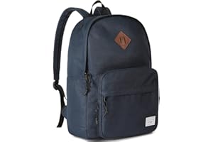 Kasgo School Backpack, 15.6 Inch Classic Lightweight Water-Resistant Rucksack Backpack for Men Women Teens Girls Boys Kids to School, College, Travel, Work